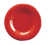 Yanco MS-005RD 5.5" Dia. Orange Red Melamine Round Wide Rim Milestone Plate