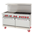 American Range AR-24G-6B-CC 60" W 6 Burners Natural Gas Restaurant Range - 292,000 BTU
