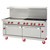 American Range AR-36G-6B-DSB 72" W 6 Burners Natural Gas Restaurant Range - 252,000 BTU