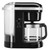 KitchenAid KCM1208OB 7.17" W Onyx Black Drip Coffee Maker with Spiral Showerhead - 1100 Watts