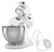 KitchenAid K45SSWH White 10 Speed Classic Series 4.5 Quart Tilt-Head Stand Mixer - 275 Watts