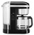 KitchenAid KCM1209OB 7.17" W Onyx Black Drip Coffee Maker with Spiral Showerhead and Programmable Warming Plate - 1100 Watts