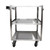 Omcan USA 44698 18.75" D x 30.50" W 3 Shelves Stainless Steel Bussing Cart