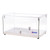 Omcan USA 44371 21.8" W x 14.2" D x 12.2" H Curved Front Glass and Stainless Steel Countertop Display Case