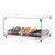 Omcan USA 44371 21.8" W x 14.2" D x 12.2" H Curved Front Glass and Stainless Steel Countertop Display Case