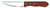 Omcan USA 12791 Stainless Steel Wood Handle Pointed Tip Table Steak Knife Set (1 Set of 6 Knives)