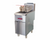 MVP Group IGF-40/50-NG 55 Lbs. Stainless Steel Front and Galvanized Sides Natural Gas IKON Fryer - 120,000 BTU