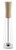 Omcan USA 43701 10" Tall Light Italian Beech Wood Acrylic Resin Base TRE SPADE Tosca Series Salt Mill