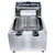 Omcan USA 34867 13.23 Lbs. Stainless Steel Electric Countertop Fryer - 110 Volts 1-Ph