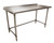 BK Resources VTTROB-6030 60" W x 30" D Stainless Steel Top and Galvanized Base with 1.5" Backsplash Work Table