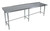 BK Resources SVTROB-9630 96" W x 30" D Stainless Steel Top and Base with 1.5" Backsplash Work Table