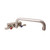 BK Resources EVO-4SM-12 4" Centers Splash Mounted with 12" Swing Spout Evolution Faucet