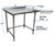 BK Resources VTTROB-3624 36" W x 24" D Galvanized 18 Gauge Work Table