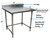 BK Resources SVTR5OB-2424 24" W x 24" D Stainless Steel 18 Gauge Work Table
