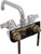 BK Resources BKF-W2-12-G Backsplash Mount WorkForce Standard Duty Faucet