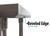 BK Resources SVTR5OB-8424 84" W x 24" D Stainless Steel Top and Base with 5" Backsplash Work Table
