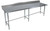 BK Resources SVTR5OB-8424 84" W x 24" D Stainless Steel Top and Base with 5" Backsplash Work Table