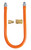BK Resources BKG-GHC-5024-QD-PT 24" W x 0.5" Inside Dia. Gas Hose Quick Disconnect Connection Kit