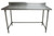 BK Resources SVTR5OB-7224 72" W x 24" D Stainless Steel Top and Base with 5" Backsplash Work Table