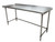 BK Resources VTTROB-7230 72" W x 30" D Stainless Steel Top and Galvanized Base with 1.5" Backsplash Work Table