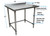 BK Resources SVTROB-4824 48" W x 24" D Stainless Steel Top and Base with 1.5" Backsplash Work Table