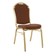 Lukso QINBANQUETC Brown Vinyl Iron Frame Seat and Backrest Banquet Chair