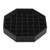 Bar Maid CR-1451B 4.5" Plastic Black Octagon Trivet Style Drip Catcher
