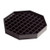 Bar Maid CR-1440 6" Plastic Black Octagon Trivet Style Drip Catcher