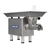 Pro-Cut KG-22W-XP-SS #22 Hub Stainless Steel Bench Meat Grinder - 220 Volts