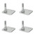 Metro SAFP 4 Ft. Plates Zinc Plated Seismic Threaded Foot Plate Kit