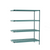 Metro PR-214274K3-A-4 21" W x 42" D Green Steel Louvered 4 Shelves Super Erecta Pro Add-On Unit