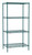Metro EZ2436NK3-4 36" W x 24" D Green Epoxy Coated 4 Wire Shelves Super Erecta Convenience Pak Shelving Unit