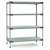 Metro MF-216074G-S-4 60" W x 21" D Polymer MetroMax 4 Starter Shelving Unit