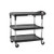 Metro MY2030-24BL-PL 34.37" W Plastic Utility Two Shelves Mycart Plus Series