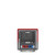 Metro C533-MFC-U C5 3 Series Red Undercounter Insulated Moisture Heated Holding & Proofing Cabinet with Clear Doors and Universal Wire Slides - 120 Volts