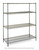 Metro N566K3 60" W x 24" D Green Epoxy Coated 4 Wire Shelves Super Erecta Starter Shelving Unit