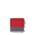 Metro C533-HLFC-U C5 3 Series Red Undercounter Insulated Heated Holding Cabinet with Clear Door and Universal Wire Slides - 120 Volts