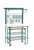 Metro SMSPM2436 36" W Stainless Steel Super Erecta Prep Station with Overhead SmartWall System & Undercounter Mobile Cart