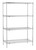 Metro EZ2460NC-4 60" W x 24" D Chrome 4 Wire Shelves Super Erecta Convenience Pak Shelving Unit