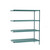 Metro PR-212463K3-A-4 21" W x 24" D Green Steel Louvered 4 Shelves Super Erecta Pro Add-On Unit