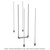 Metro LBTM21C Chrome Mobile Unit Kit HD qwikTRAK High Density Double Deep Storage System