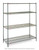 Metro N366K3 60" W x 18" D Green Epoxy Coated 4 Wire Shelves Super Erecta Starter Shelving Unit