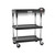 Metro MY1627-34BL-PL 31.5" W Plastic Utility Three Shelves Mycart Plus Series
