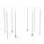 Metro BTEC Chrome-Plated Stationary End Unit Kit qwikTRAK High Density Storage System