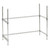 Metro HS-1842LEGKIT-3F Chrome Plated Metro2Go Leg Kit with 3-Sided Frame for Metro2Go Hot Stations