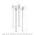 Metro MXTTA21 21" W MetroMax Top-Track Stationary Intermediate Unit Kit