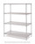Metro N456C 48" W x 21" D Chrome 4 Wire Shelves Super Erecta Starter Shelving Unit