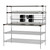 Metro CRHSP-3060 60" W x 30.75" D Stainless Steel Prep Workstation with Overhead Heated Shelves - 120 Volts