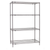 Metro SE-184874K4-S-4 48" W x 18" D Gray Epoxy Coated 4 Wire Shelves Super Erecta Starter Shelving Unit
