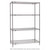 Metro SE-246074K4-S-4 60" W x 24" D x 74" H Gray Epoxy Coated Super Erecta Starter Shelving Unit